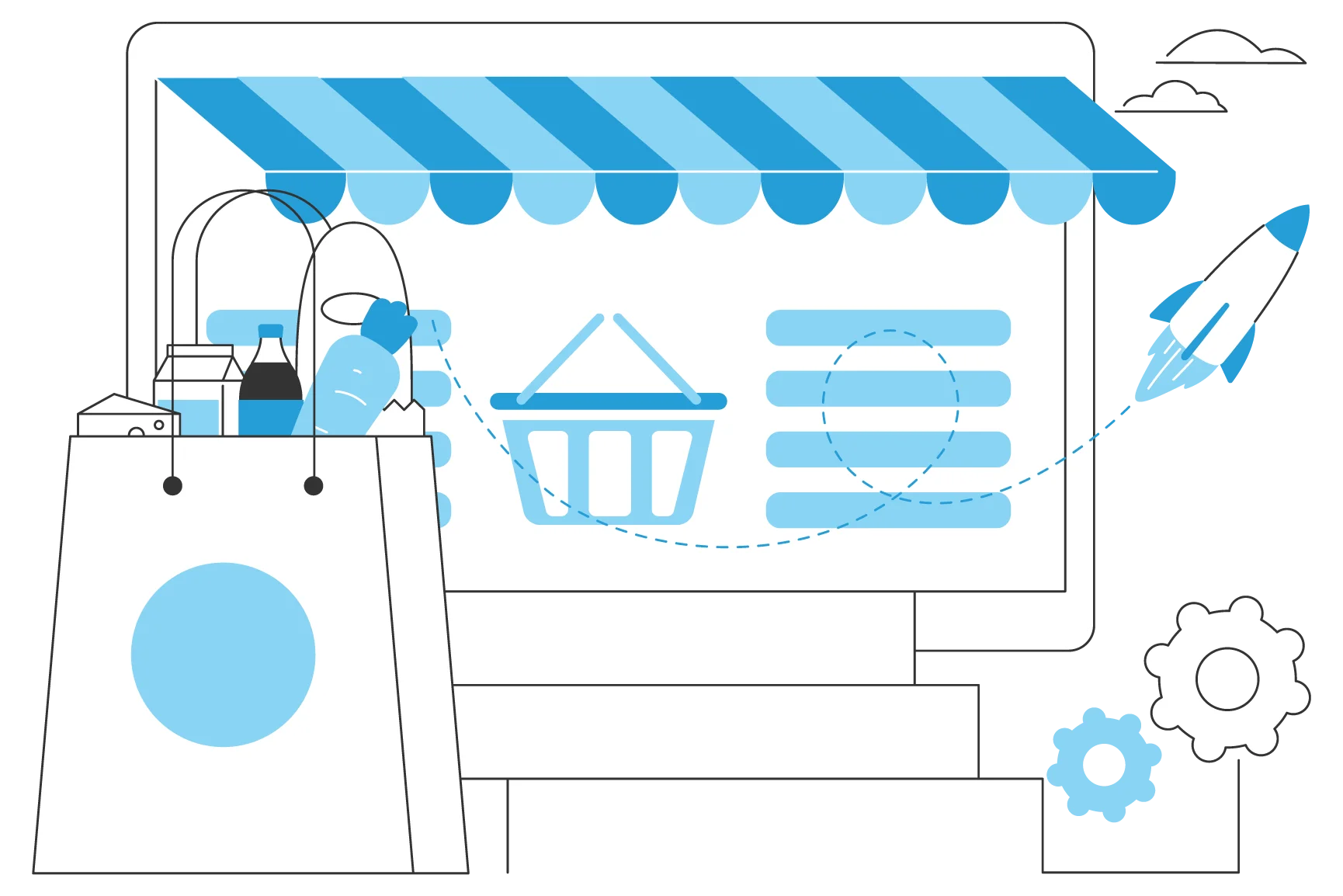 cloud-based hypermarket software