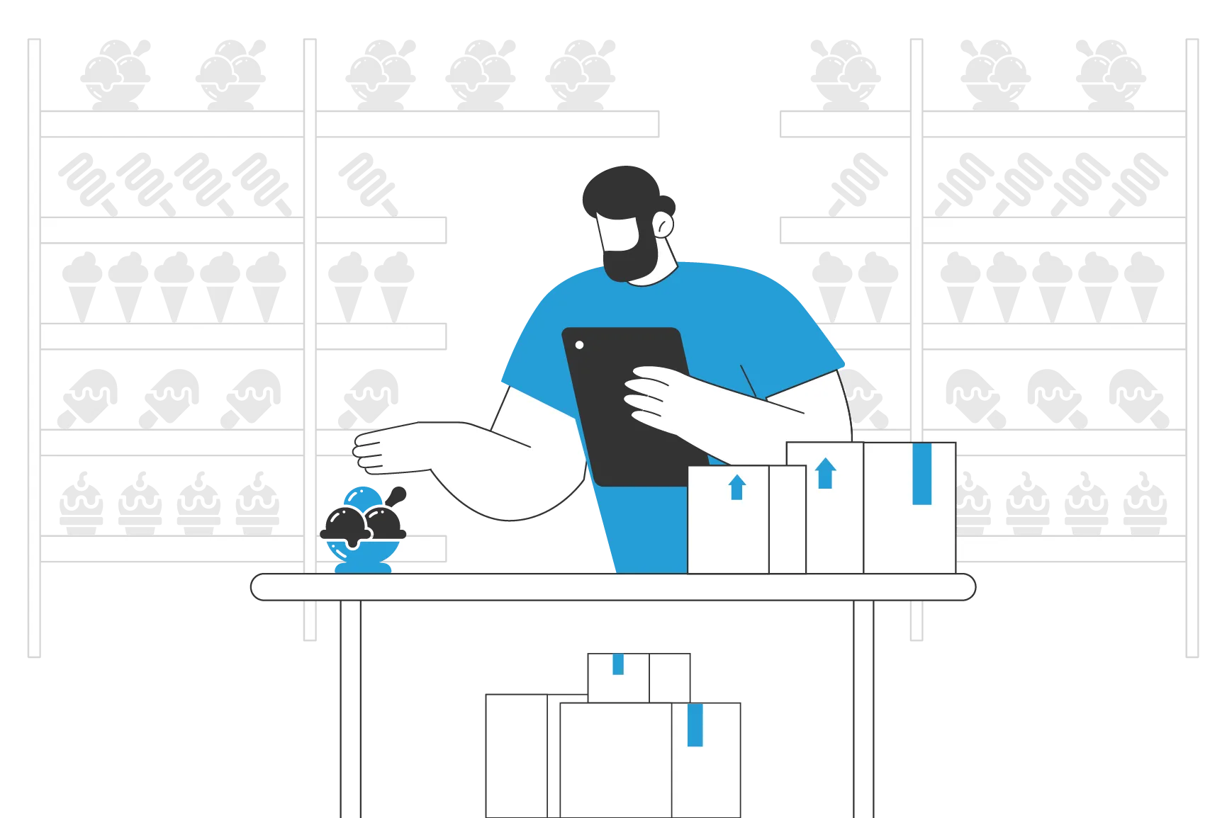 Inventory software for ice cream parlor 