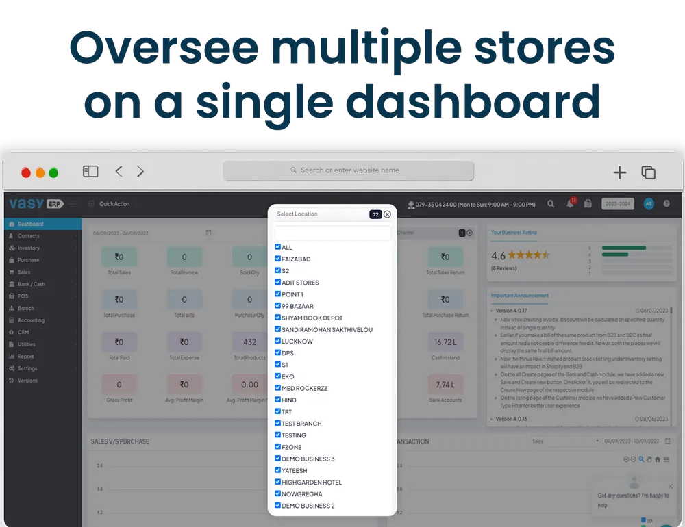 multi store accounting software